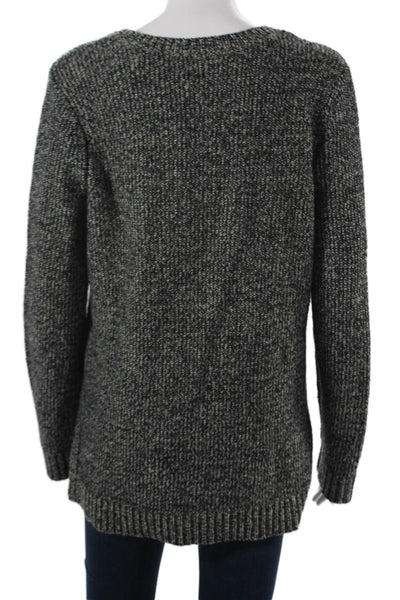 Rag & Bone Unisex Dark Gray V Neck 100% Cotton Pullover Long Sleeve Size S