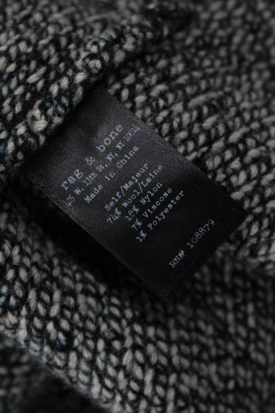 Rag & Bone Unisex Dark Gray V Neck 100% Cotton Pullover Long Sleeve Size S