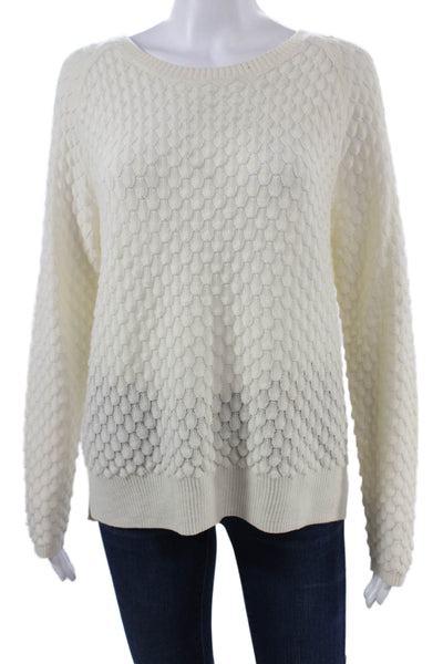 French Connection Unisex Beige Pullover Sweater Zip Wool Acrylic Size S