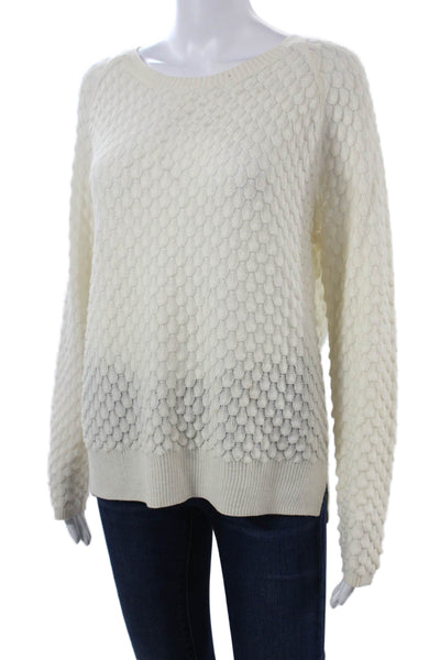 French Connection Unisex Beige Pullover Sweater Zip Wool Acrylic Size S