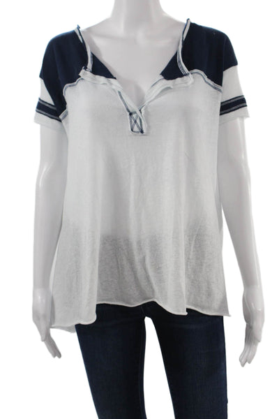 We The Free Women Boho Basic Jersey Short Sleeve T-Shirt White Size XS