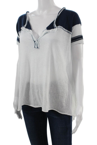 We The Free Women Boho Basic Jersey Short Sleeve T-Shirt White Size XS