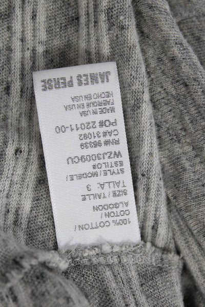 Standard James Perse Unisex Pullover Sweater Gray Wool Acrylic Size 3
