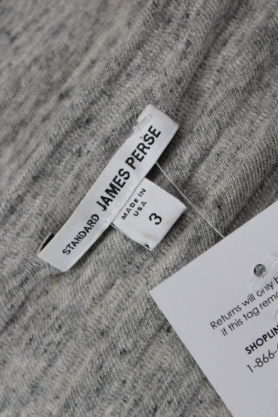 Standard James Perse Unisex Pullover Sweater Gray Wool Acrylic Size 3