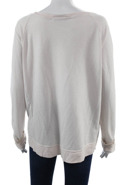Brokedown Womens Pullover Sweatshirt Beige Funny Graphic Size M
