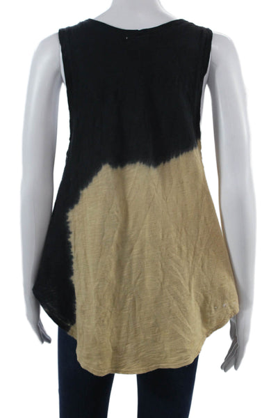 LNA Women Basic Beige Cotton Sleeveless Round Neck Bohemian Tank Size M