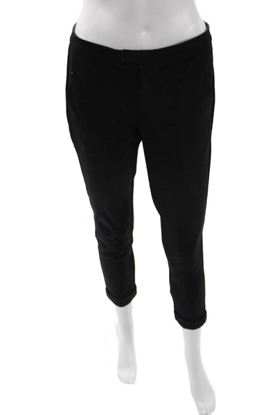Joie Womens Ankle Cropped Black Pants Size 4