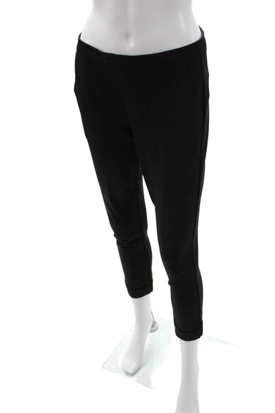 Joie Womens Ankle Cropped Black Pants Size 4