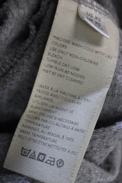 Maeve Anthropologie Women Pullover Sweatshirt Gray Quote Crewneck Size XS
