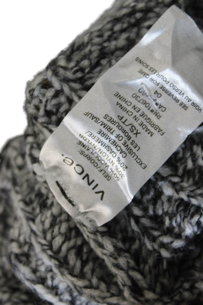 Vince Unisex Dark Gray V Neck Cashmere Wool Pullover Sweater Size XS