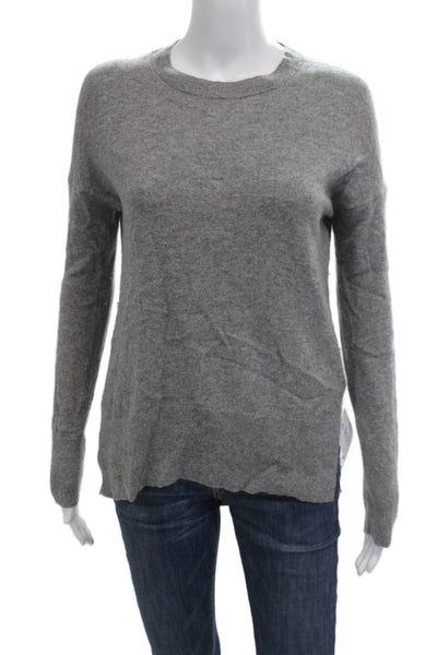 Anthropologie Women Pullover Green Wool Blend Crew Neck 3/4 Sleeve Size S