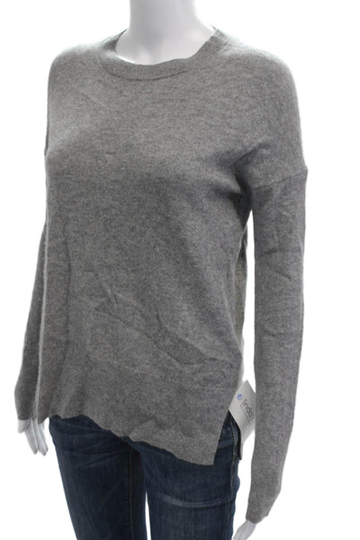 Anthropologie Women Pullover Green Wool Blend Crew Neck 3/4 Sleeve Size S