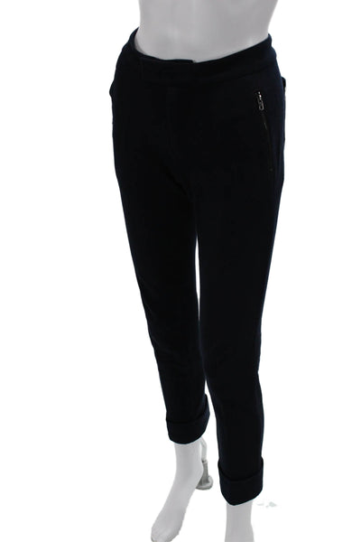 Rag & Bone Womens Cropped Ankle Pants Dark Blue 100% Cotton Size 2