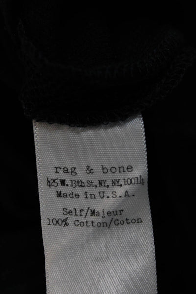 Rag & Bone Womens Cropped Ankle Pants Dark Blue 100% Cotton Size 2