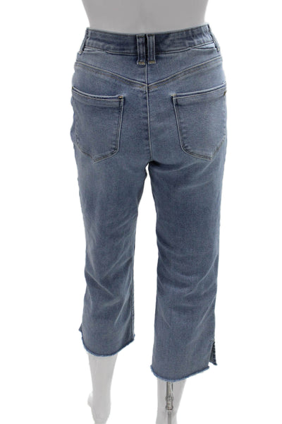 Wit & Wisdom Women Cropped Capri Jeans Blue High Rise Size 2