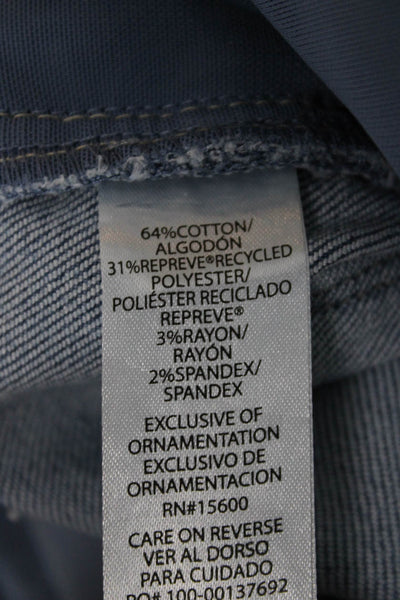 Wit & Wisdom Women Cropped Capri Jeans Blue High Rise Size 2