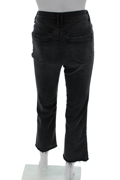 Wit & Wisdom Womens Dark Gray Cropped Ankle High Rise Jeans Size 2P