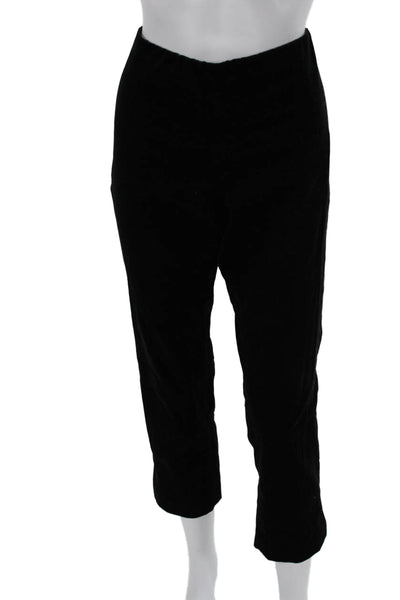 Vince Womens Cropped Ankle Pants Black Petite Size S