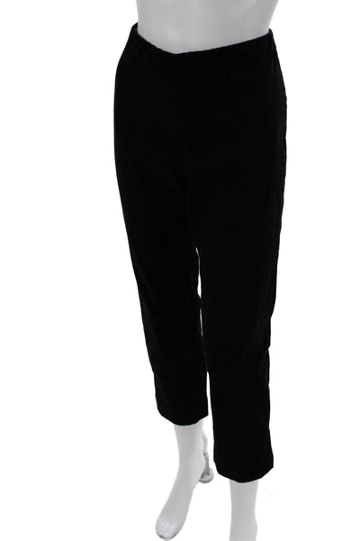Vince Womens Cropped Ankle Pants Black Petite Size S