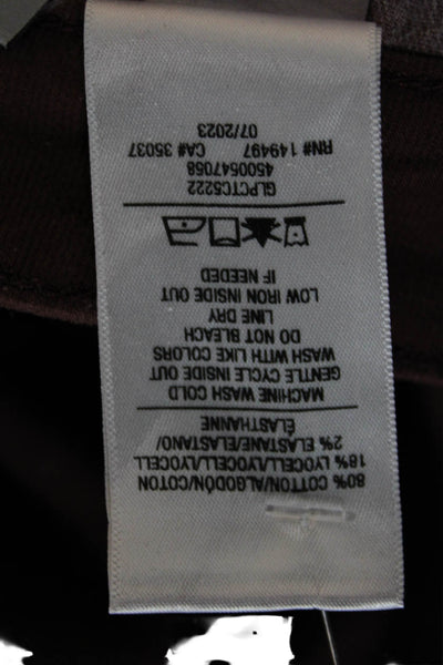 Joes Womens Cropped High Rise Brown Jeans Petite Designer Size 29