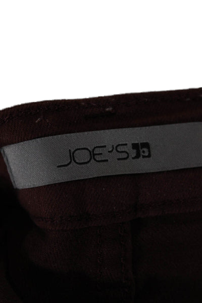 Joes Womens Cropped High Rise Brown Jeans Petite Designer Size 29