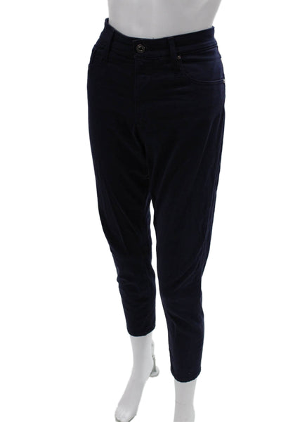 AG Adriano Goldschmied Women Dark Blue Cropped Ankle Pants Size 29