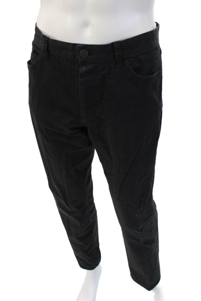Theory Mens Black Chino Pants 98% Cotton 2% PU 32 Inseam Size 34