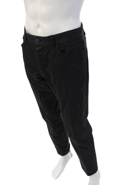 Theory Mens Black Chino Pants 98% Cotton 2% PU 32 Inseam Size 34