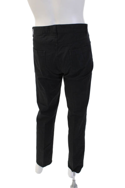 Theory Mens Black Chino Pants 98% Cotton 2% PU 32 Inseam Size 34