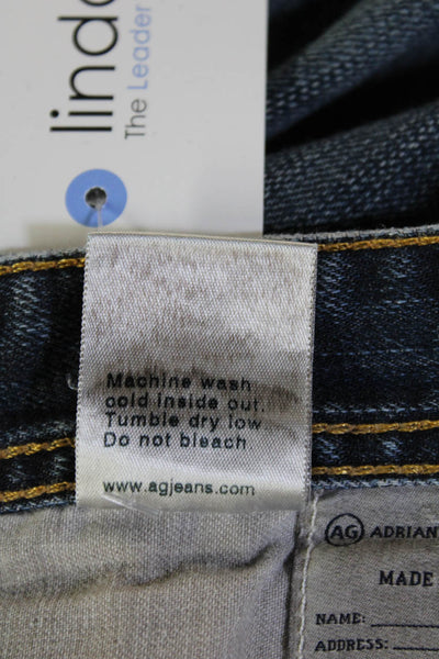 AG Adriano Goldschmied Mens Dark Blue Straight Jeans Size 33
