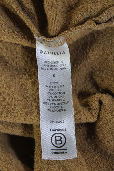 Athleta Unisex Pullover Sweater Beige Long Sleeve Crew Neck Size S