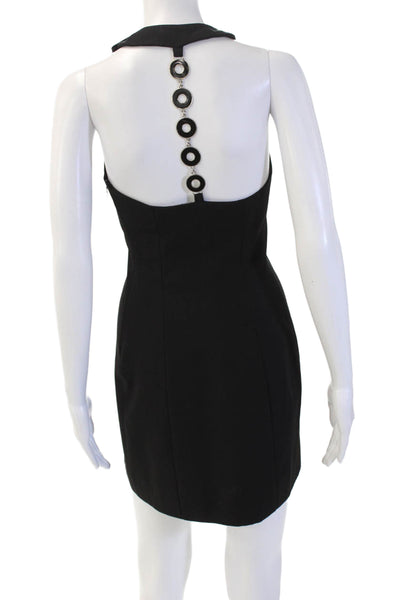 Laundry by Shelli Segal Womens Black Sheath Mini Dress Sleeveless Size 8