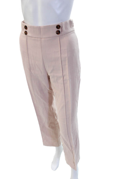 Greylin Anthropologie Women Beige Ankle Cropped Dress Pants Rayon Size XS