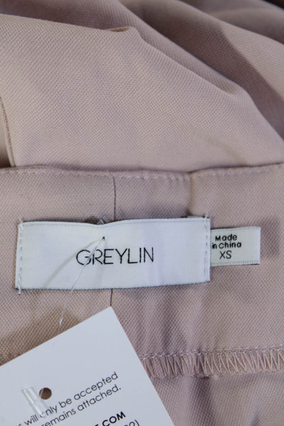 Greylin Anthropologie Women Beige Ankle Cropped Dress Pants Rayon Size XS