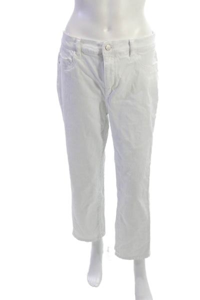 DL1961 Womens High Rise Ankle Cropped White Jeans Size 29