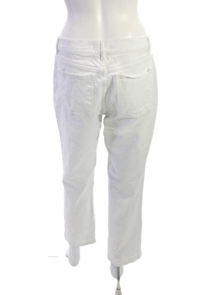 DL1961 Womens High Rise Ankle Cropped White Jeans Size 29