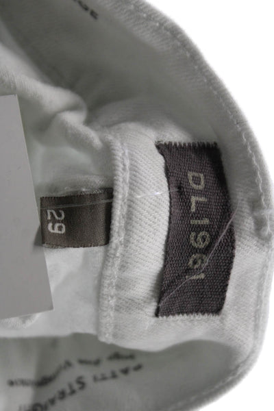 DL1961 Womens High Rise Ankle Cropped White Jeans Size 29