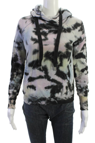 NSF Unisex Pullover Hoodie Black 100% Cotton Drawstring Long Sleeve 90s Size XS