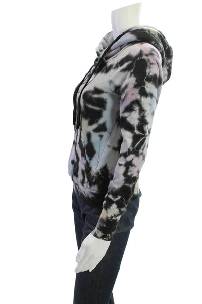 NSF Unisex Pullover Hoodie Black 100% Cotton Drawstring Long Sleeve 90s Size XS
