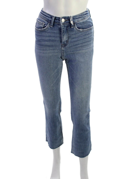 Vervet Womens Cropped Straight Blue Jeans Juniors Size 24