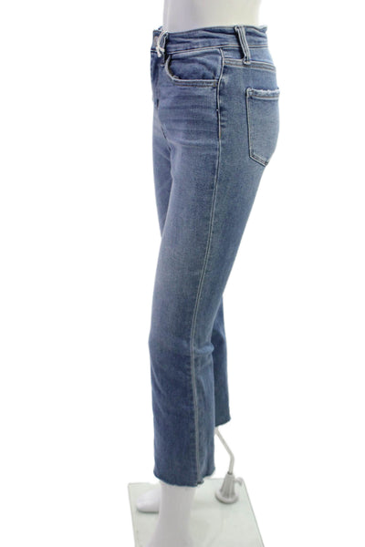 Vervet Womens Cropped Straight Blue Jeans Juniors Size 24