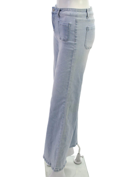 Tractr Childrens Girls High Rise Wide Leg Jeans Blue Size 12