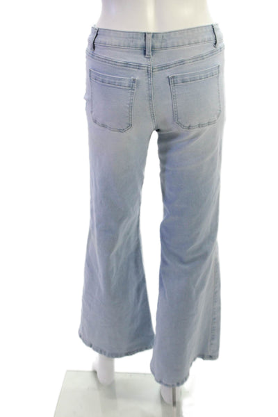 Tractr Childrens Girls High Rise Wide Leg Jeans Blue Size 12