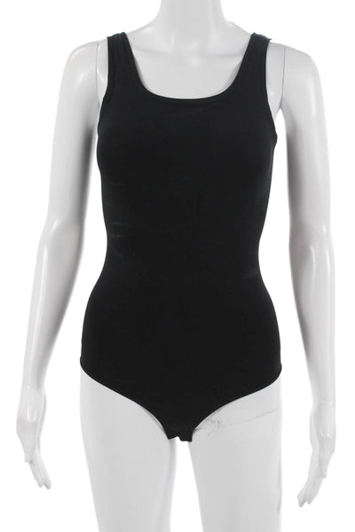 Theory Womens Sleeveless Scoop Neck Black Nylon Romper Size One Size
