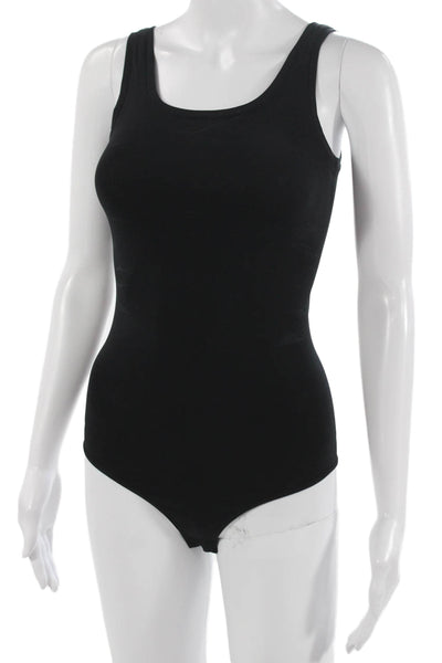 Theory Womens Sleeveless Scoop Neck Black Nylon Romper Size One Size
