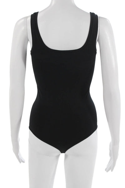 Theory Womens Sleeveless Scoop Neck Black Nylon Romper Size One Size