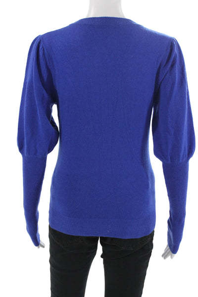Autumn Cashmere Womens Blue V Neck Long Sleeve Pullover Sweater Size S
