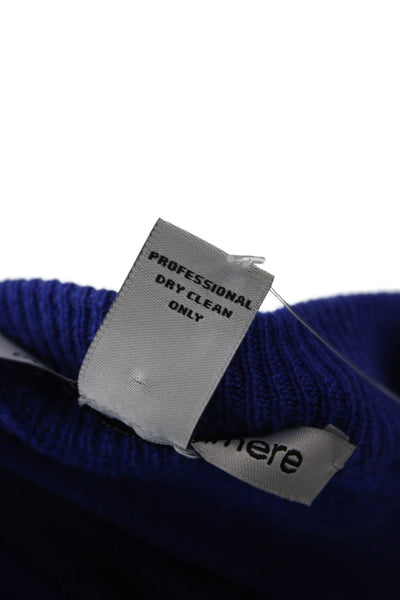 Autumn Cashmere Womens Blue V Neck Long Sleeve Pullover Sweater Size S