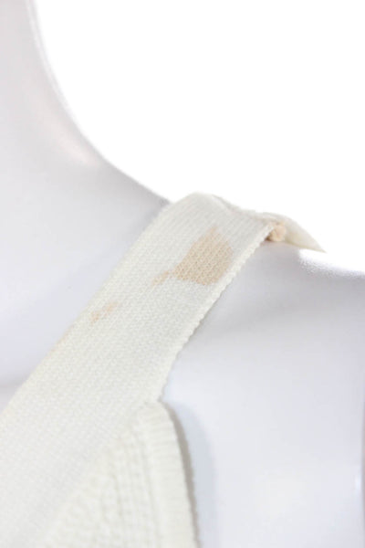 Cotton By Autumn Cashmere Womens White Cotton V-Neck Button Up Camisole Size M
