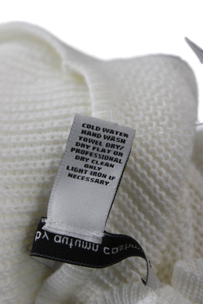 Cotton By Autumn Cashmere Womens White Cotton V-Neck Button Up Camisole Size M